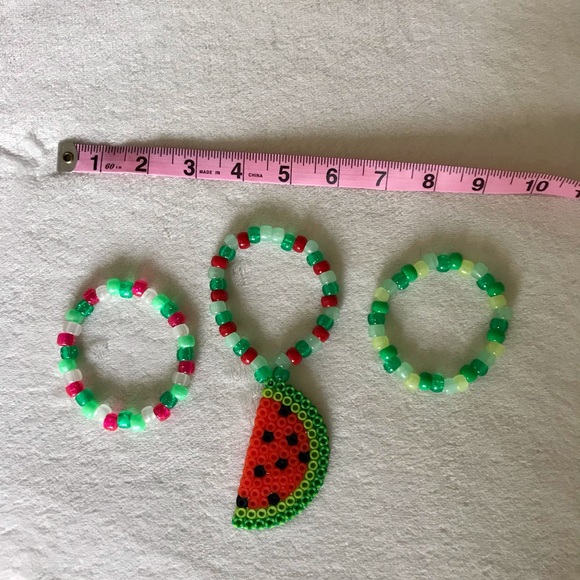 COPY - Watermelon 🍉 Sugar EDM Rave Kandi Bracelets - Picture 5 of 5